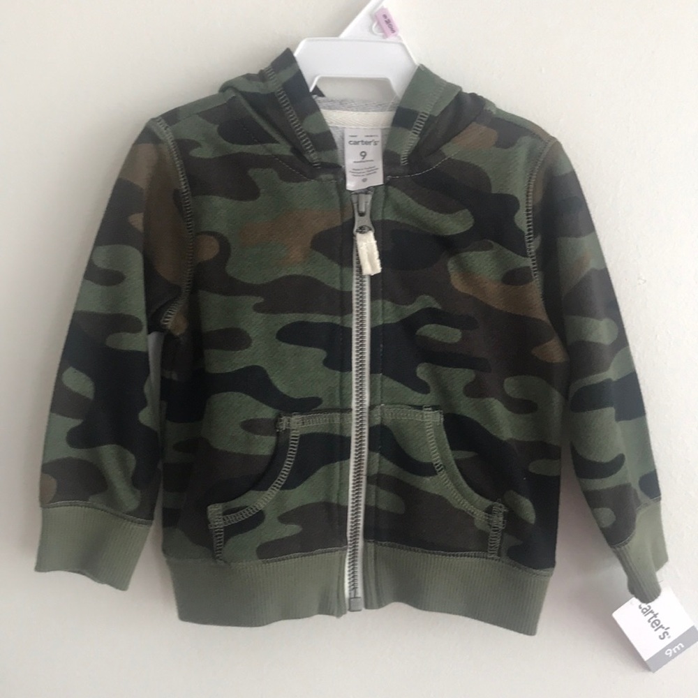 Carters camo hoodie sweater